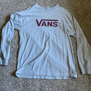 Large Gray Vans Longsleeve!